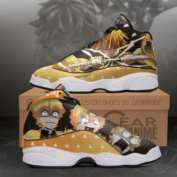 Zenitsu Shoes Cool Funny Face Custom Anime Demon Slayer Sneakers 2