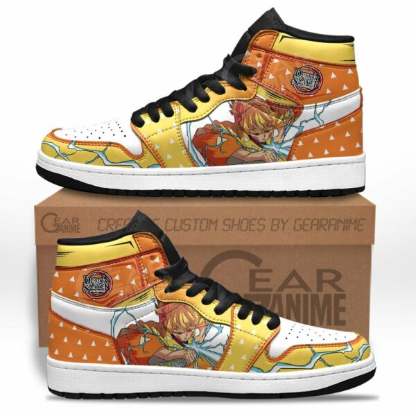 Zenitsu Shoes Custom Demon Slayer Anime Sneakers 1