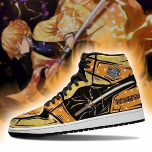 Zenitsu Shoes Custom Nichirin Sword Thunder Demon Slayer Anime Sneakers 5