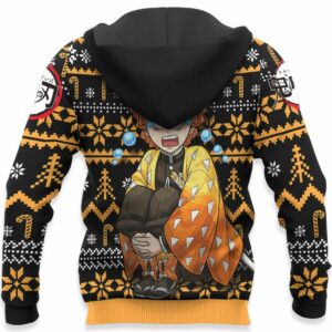 Zenitsu Ugly Christmas Sweater Custom Anime Kimetsu XS12 8