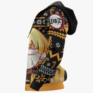 Zenitsu Ugly Christmas Sweater Custom Anime Kimetsu XS12 For Fan 9