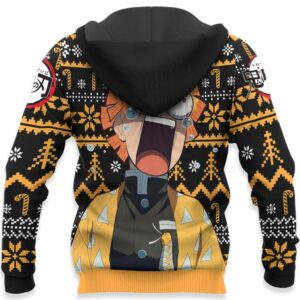 Zenitsu Ugly Christmas Sweater Custom Anime Kimetsu XS12 For Fan 8