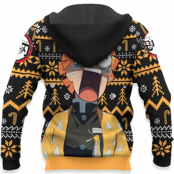 Zenitsu Ugly Christmas Sweater Custom Anime Kimetsu XS12 For Fan 4