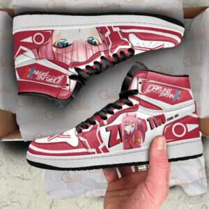 Zero Two Code 002 Shoes Custom Darling In The Franxx Anime Sneakers 7