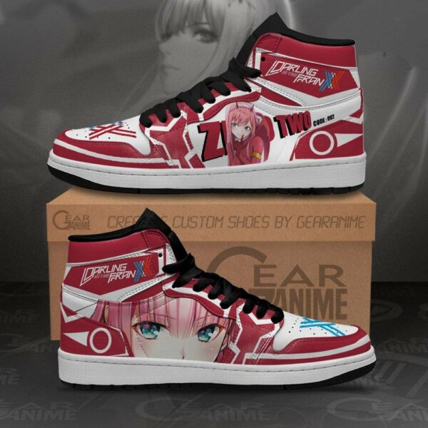 Zero Two Code 002 Shoes Custom Darling In The Franxx Anime Sneakers 2