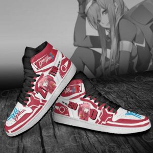 Zero Two Code 002 Shoes Custom Darling In The Franxx Anime Sneakers 8