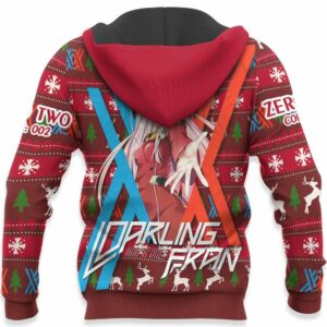 Zero Two Code 002 Ugly Christmas Sweater Custom Anime Darling In The Franxx XS12 8