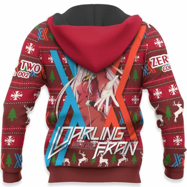 Zero Two Code 002 Ugly Christmas Sweater Custom Anime Darling In The Franxx XS12 4