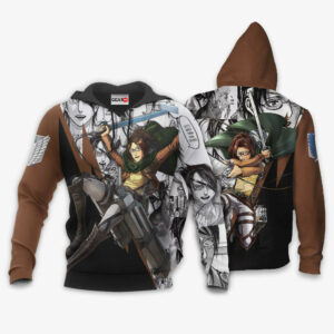 Zoe Hange Hoodie Custom Attack On Titan Anime Merch Clothes Manga Style 8