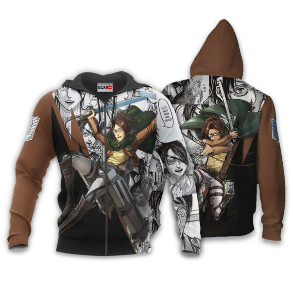 Zoe Hange Hoodie Custom Attack On Titan Anime Merch Clothes Manga Style 1