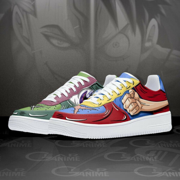 Zoro and Luffy Air Shoes Custom Anime One Piece Sneakers 2