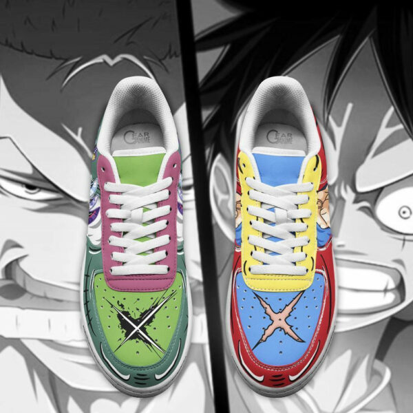 Zoro and Luffy Air Shoes Custom Anime One Piece Sneakers 3