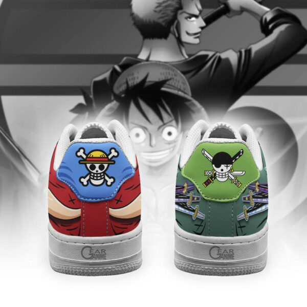 Zoro and Luffy Air Shoes Custom Anime One Piece Sneakers 4