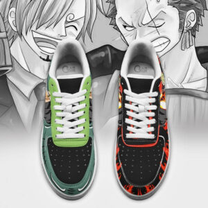 Zoro and Sanji Air Shoes Custom Anime One Piece Sneakers 7