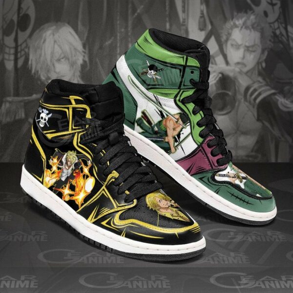 Zoro And Sanji Shoes Custom One Piece Anime Sneakers Friend Gifts 2