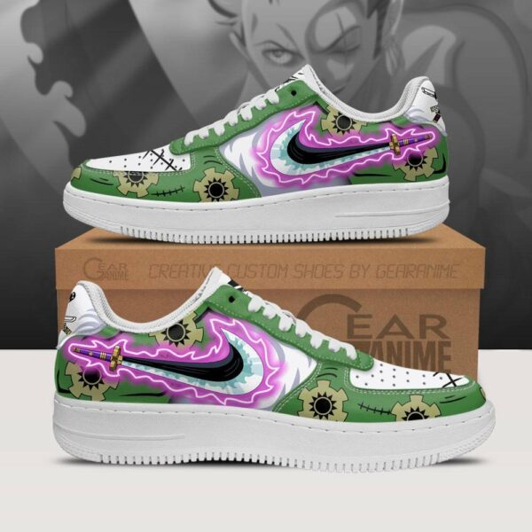 Zoro Enma Blade Air Shoes Custom Wano One Piece Anime Sneakers 1