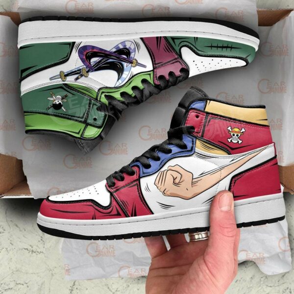 Zoro & Luffy Shoes Gomu Gomu and Santoryu One Piece Anime Sneakers 3