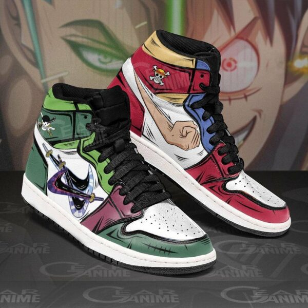 Zoro & Luffy Shoes Gomu Gomu and Santoryu One Piece Anime Sneakers 2