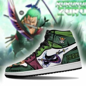 Zoro Swords Shoes Santoryu Custom Anime One Piece Sneakers 5