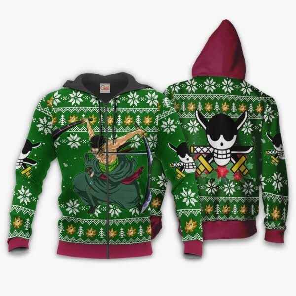 Zoro Ugly Christmas Sweater One Piece Anime Xmas 2