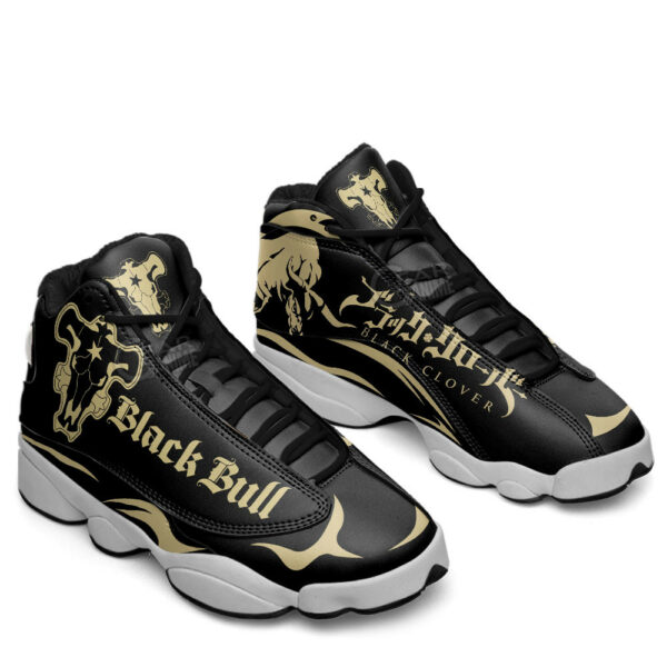 Black Bull JD13 Sneakers Black Clover Custom Anime Shoes For Otaku 2