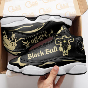 Black Bull JD13 Sneakers Black Clover Custom Anime Shoes For Otaku 7