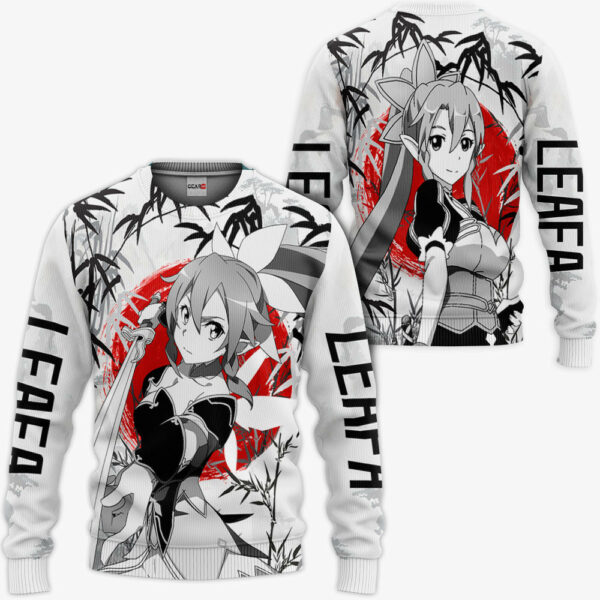 Leafa Hoodie Custom Sword Art Online Anime Merch Clothes Japan Style 2