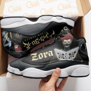 Zora Ideale JD13 Sneakers Black Clover Custom Anime Shoes For Otaku 7