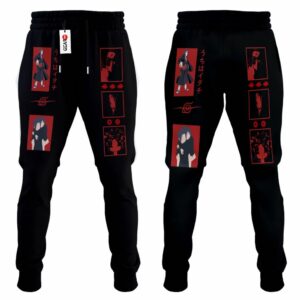 Akatsuki Itachi Jogger Pants Custom Anime NRT Sweatpants 7