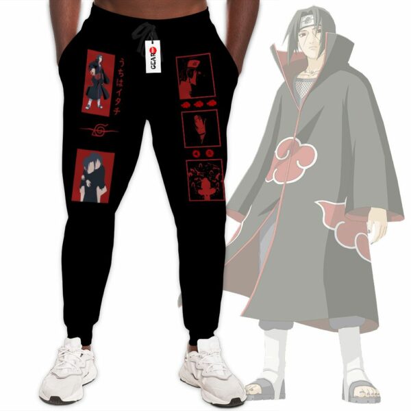 Akatsuki Itachi Jogger Pants Custom Anime NRT Sweatpants 1