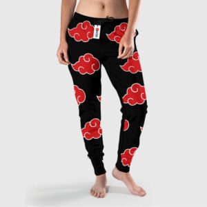 Akatsuki Jogger Pants Fleece Custom Akatsuki Cloud NRT Anime Clothes 6