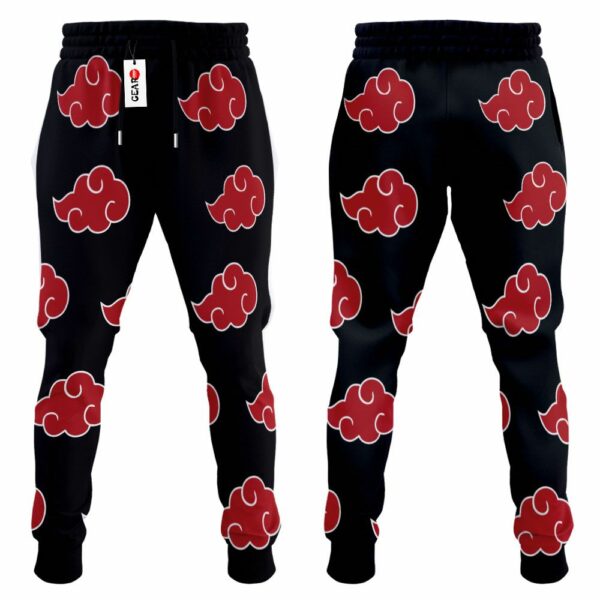 Akatsuki Jogger Pants Fleece Custom Akatsuki Cloud NRT Anime Clothes 4