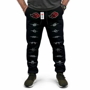 Akatsuki Jogger Pants Fleece NRT Anime Merch Clothes 6