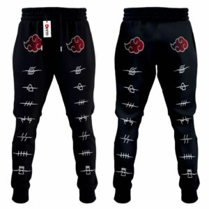 Akatsuki Jogger Pants Fleece NRT Anime Merch Clothes 7