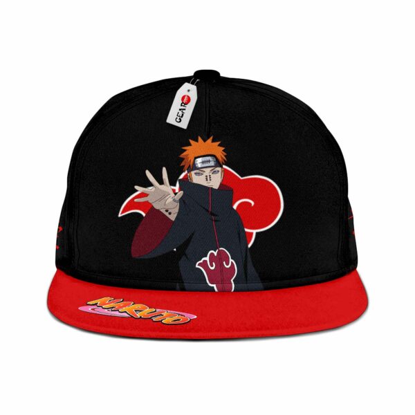 Akatsuki Pain Snapback Hat Custom Seal NRT Anime Hat 1