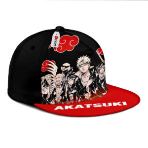 Akatsuki Team Snapback Hat Custom NRT Anime Hat 6