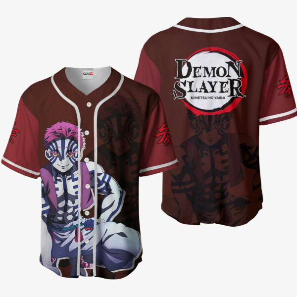 Akaza Jersey Shirt Custom Kimetsu Anime Merch Clothes 1