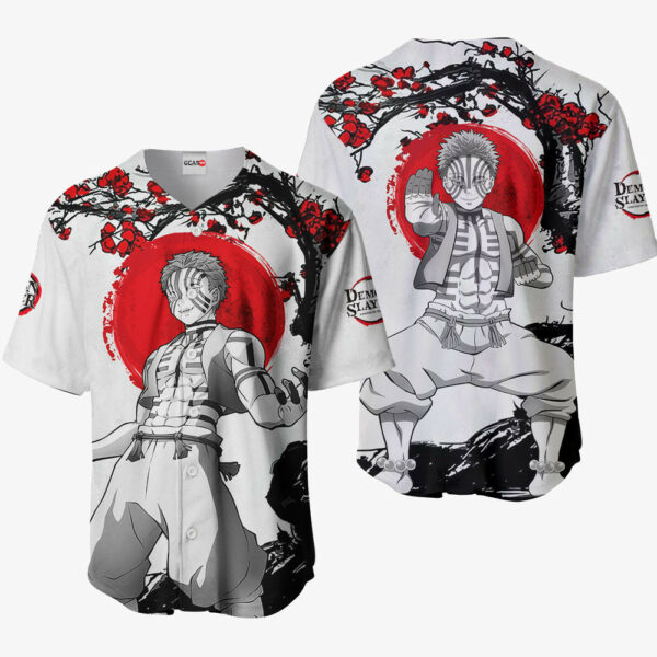 Akaza Jersey Shirt Custom Kimetsu Anime Merch Clothes Japan Style 1