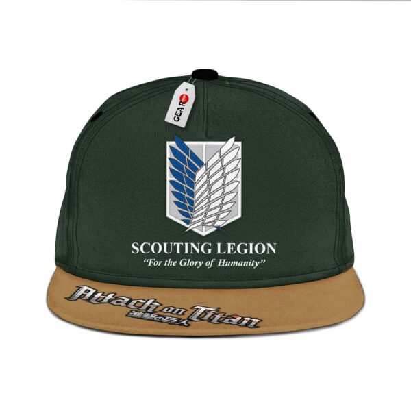 AOT Scout Regiment Snapback Hat Custom Attack On Titan Anime Hat 1