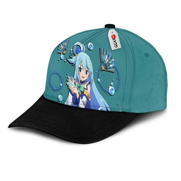 Aqua Baseball Cap KonoSuba Custom Anime Hat for Otaku 3