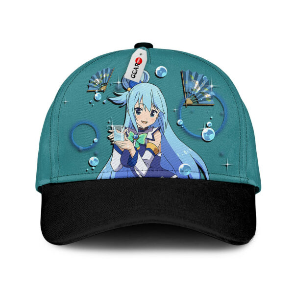 Aqua Baseball Cap KonoSuba Custom Anime Hat for Otaku 1