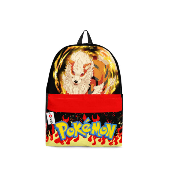 Arcanine Backpack Custom Pokemon Anime Bag Flame Style for Otaku 1