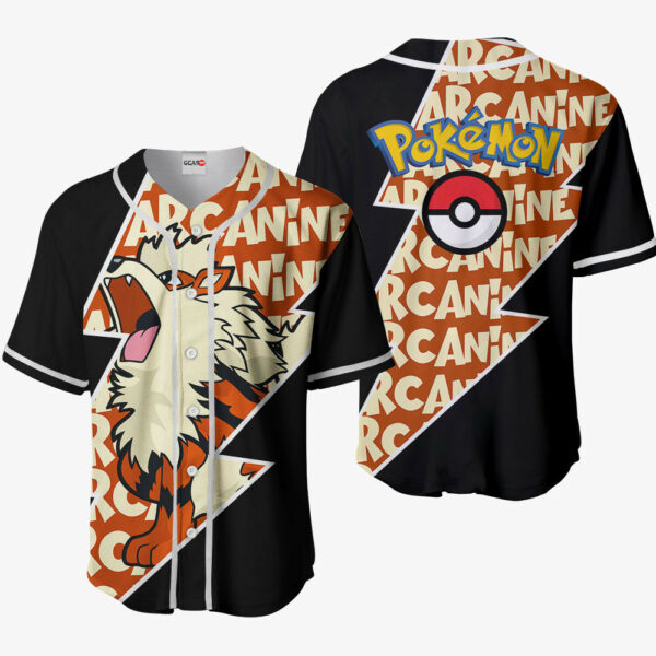 Arcanine Jersey Shirt Custom Pokemon Anime Merch Clothes for Otaku 1