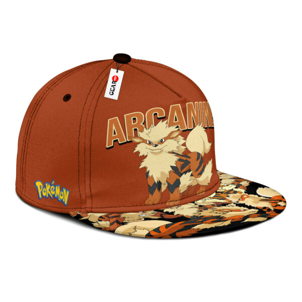 Arcanine Snapback Hat Custom Pokemon Anime Hat Gift For Otaku 2
