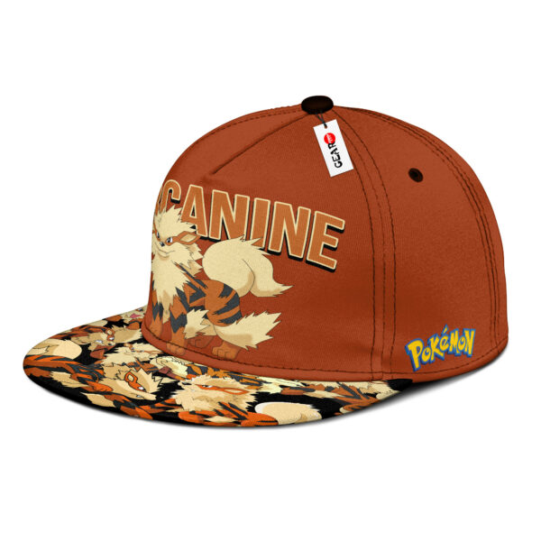 Arcanine Snapback Hat Custom Pokemon Anime Hat Gift For Otaku 3