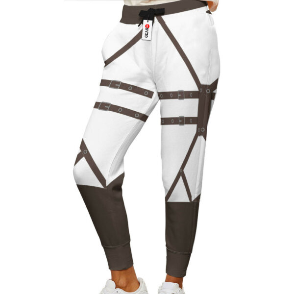 Attack On Titan Joggers Custom Anime Cosplay Sweatpants White Style 2