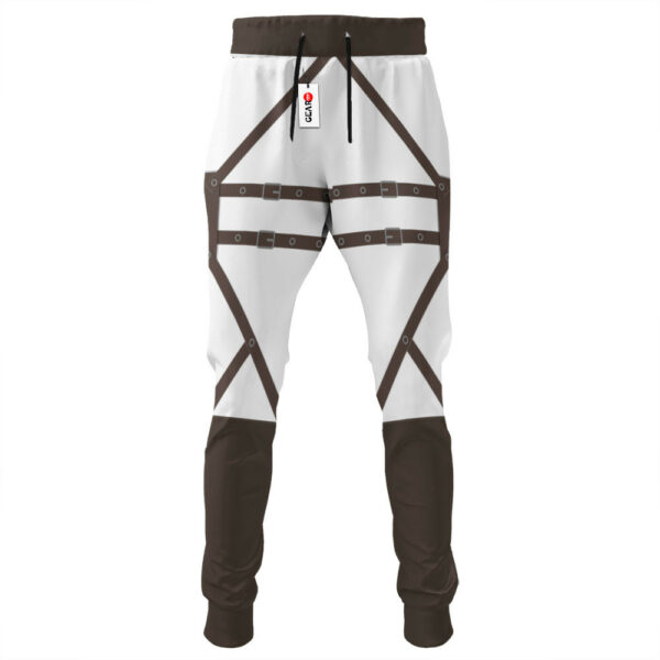 Attack On Titan Joggers Custom Anime Cosplay Sweatpants White Style 4