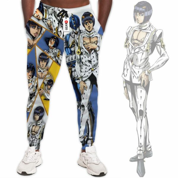 Bruno Bucciarati Sweatpants Custom Anime JJBAs Joggers Merch 1