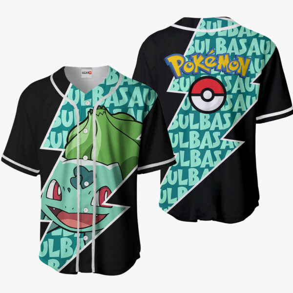 Bulbasaur Jersey Shirt Custom Pokemon Anime Merch Clothes for Otaku 1