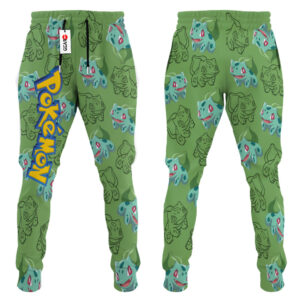 Bulbasaur Joggers Custom Anime Pokemon Sweatpants for Otaku 7